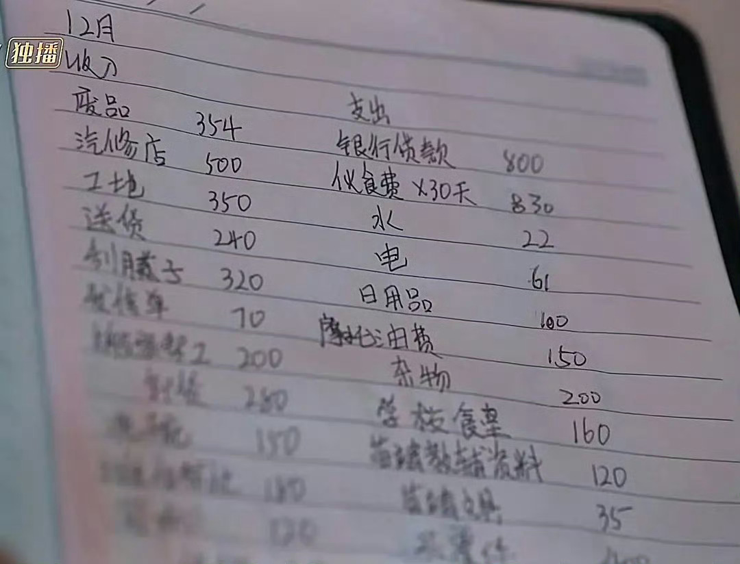 诶、这个记账单，如果陈异苗靖投稿穷厕会被好心人捐款的程度💧 