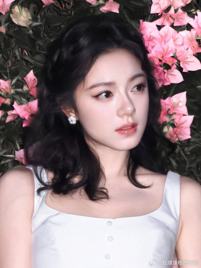 赵今麦完全是公主赵今麦解锁公主风造型，柔和五官搭配精致裙装，自带柔光滤镜，优雅灵
