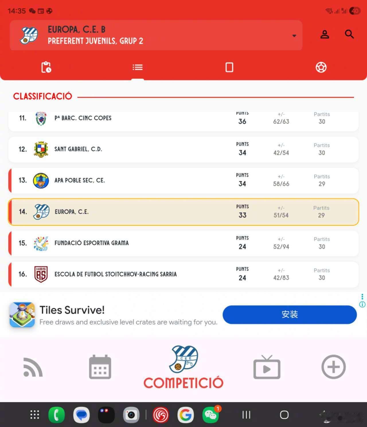 来吧，一起算算分，今晚联赛最后一轮，欧罗巴B怎么才能保级？