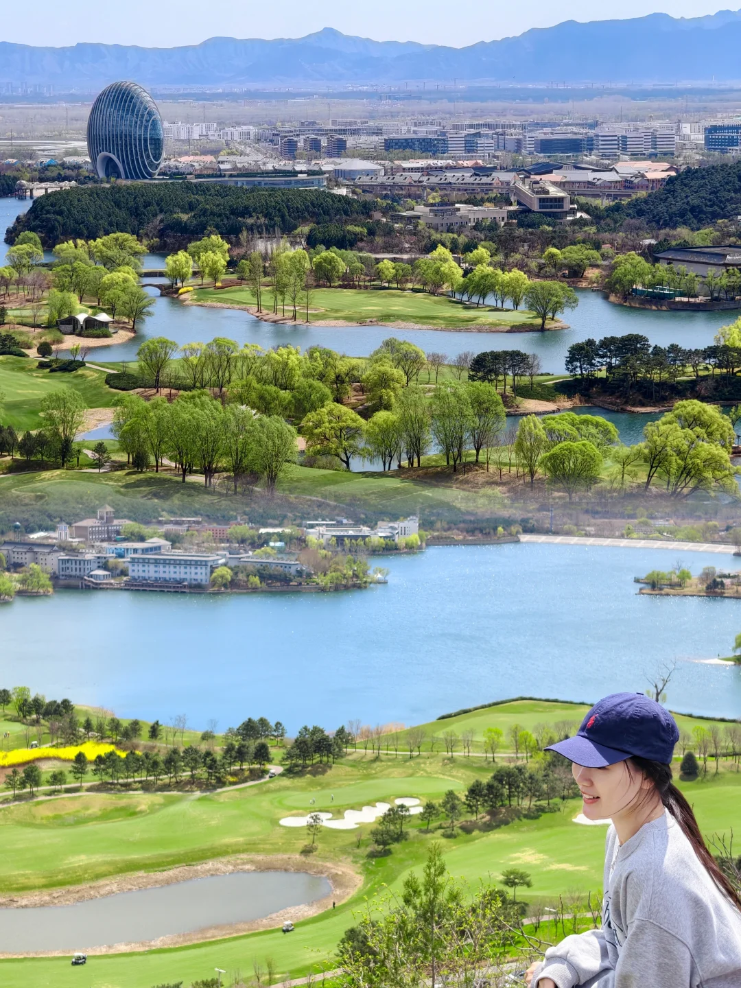 4.5北京徒步天花板🌿雁栖湖绝美油画春景