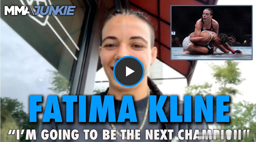 UFC 在 UFC 俄克拉荷马城站获胜后，法蒂玛·克莱恩（Fatima Klin
