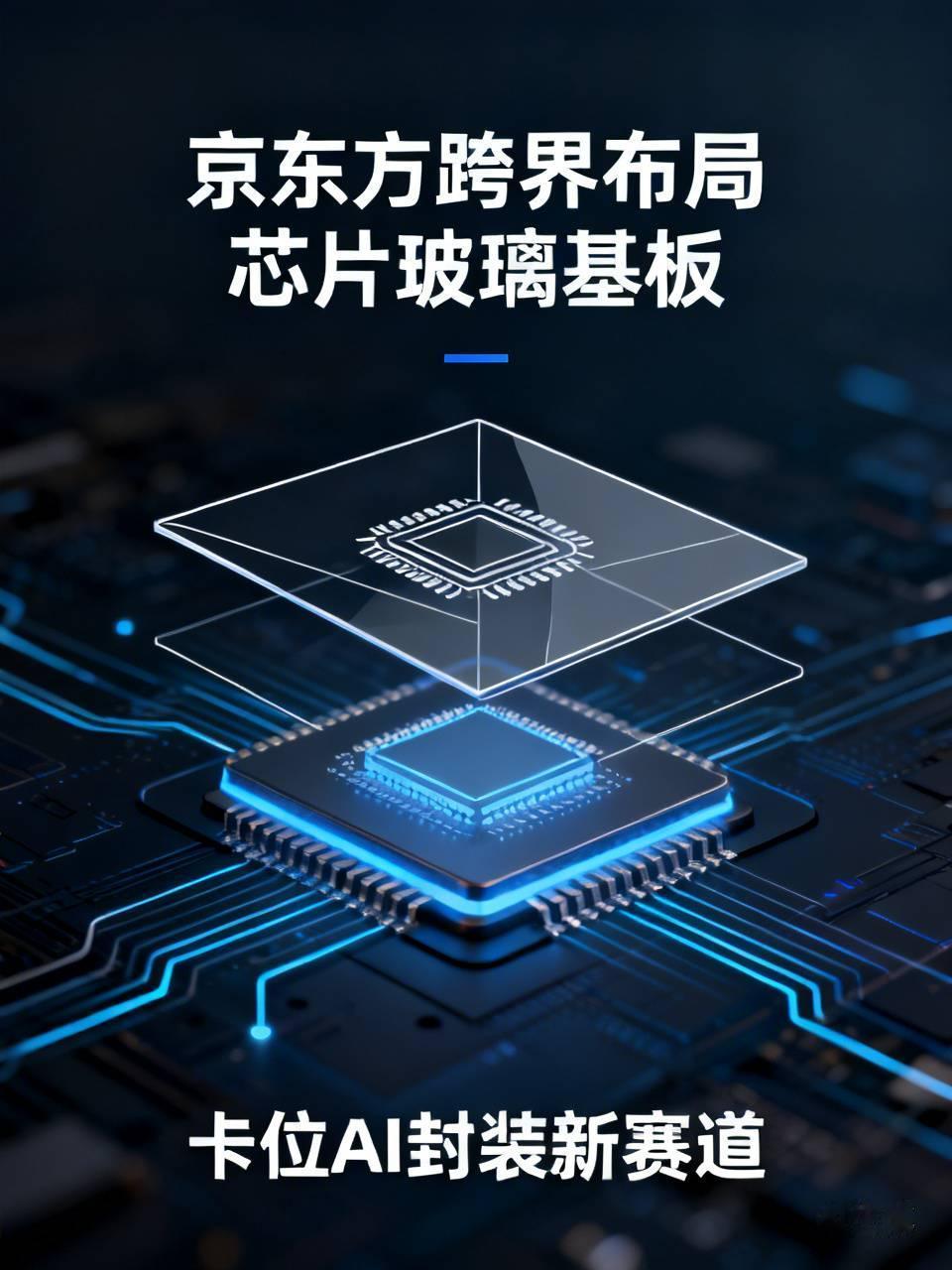 京东方跨界布局芯片玻璃基板，卡位AI封装新赛道
 
京东方斥资9.93亿元建设玻