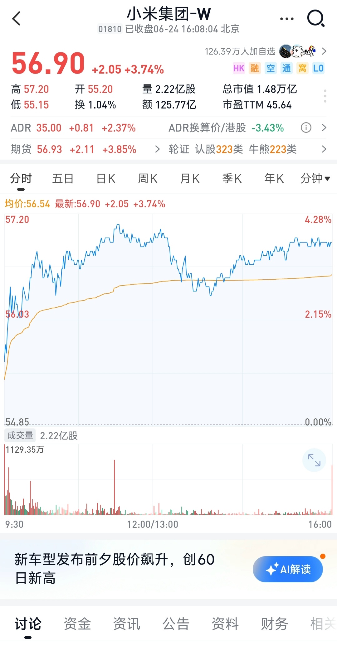 YU7发布前夕小米市值大涨500亿小米说了，这次YU7要继续挑战特斯拉，打的就是