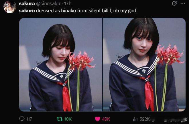 推特万转四万赞，宮脇咲良完全撕漫女的存在💫 ​​​