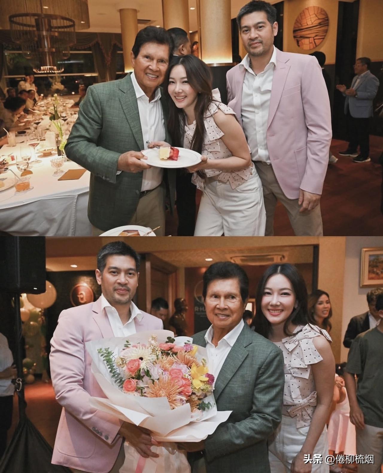 月亮姐姐Noon、Todd夫妇为父亲庆生。。