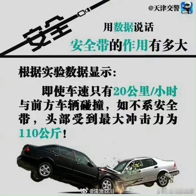 一车安全带全是P上去的【安全带的作用有多大】你知道气囊不配合安全带使用，反而会对