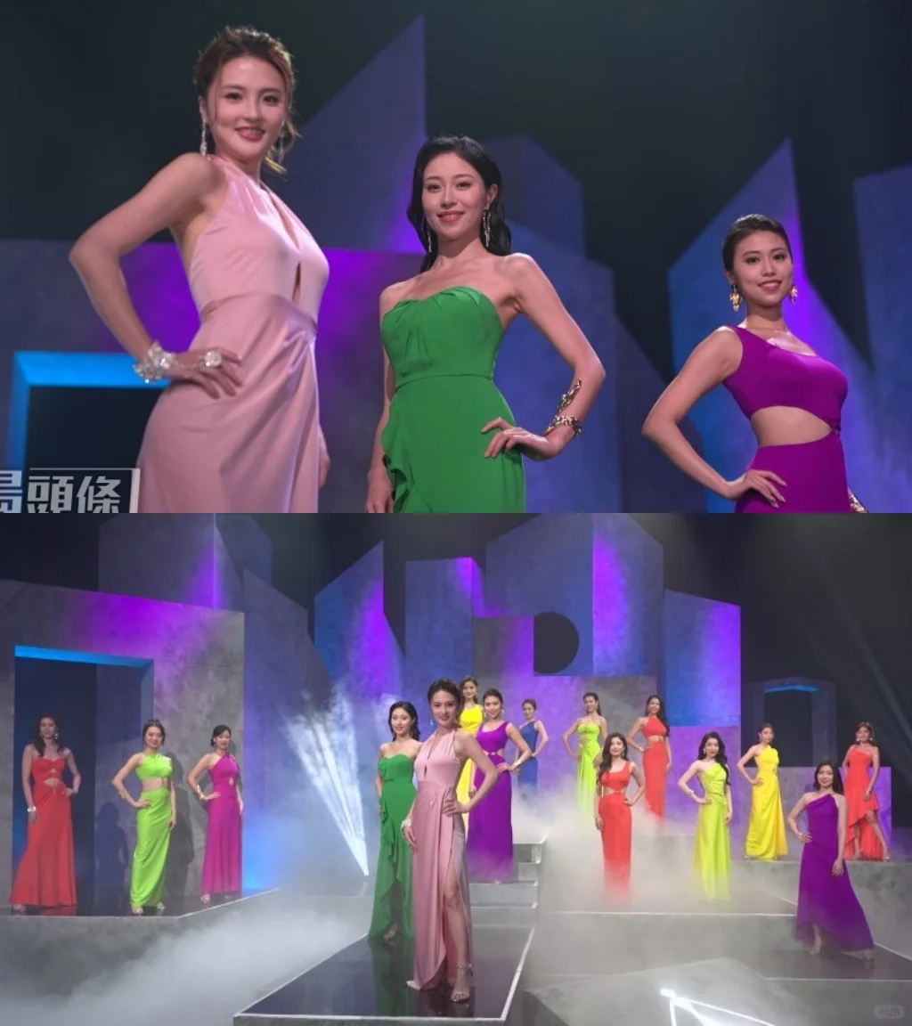 24年港姐主题曲抢先看！15强穿礼服走台步