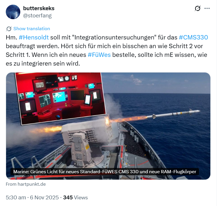 中外舰闻[超话] 烽火问鼎计划  都说德国🇩🇪人逻辑最严谨，也到也还是有X上