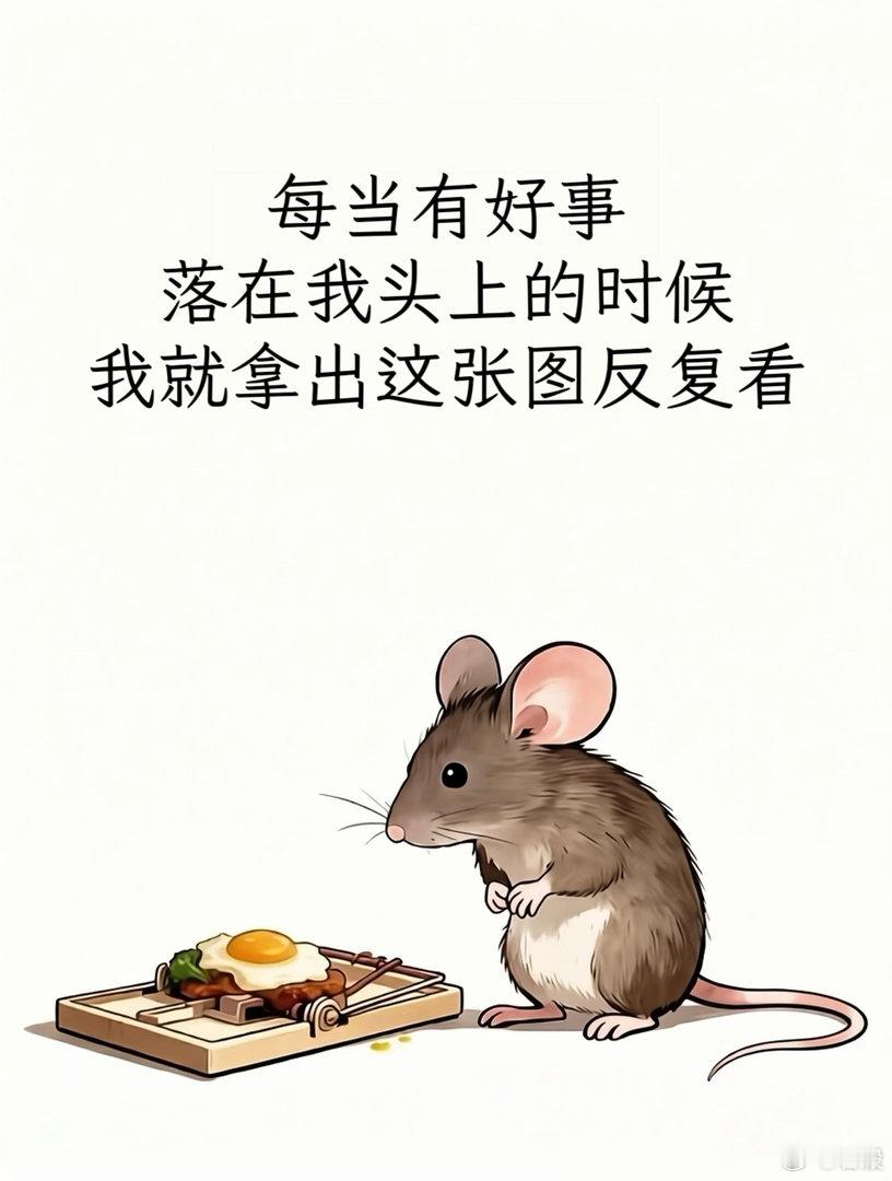 每当有好事落在我头上的时候我就拿出这张图反复看 ​​​