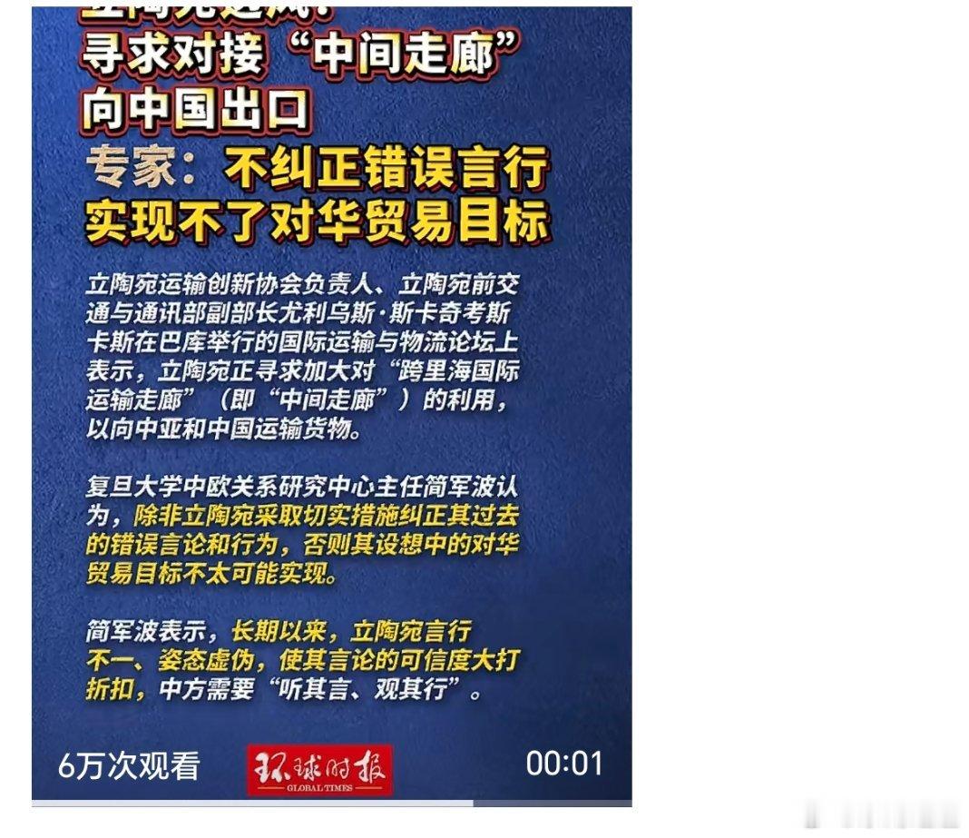 立陶宛寻求利用中间走廊对华出口我还是喜欢你桀骜不驯的样子