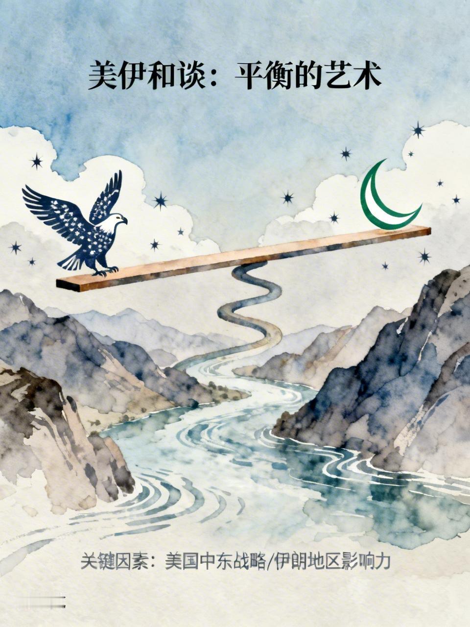 美伊和谈啊，就像走钢丝，可不是轻松就能搞定的，有几个关键因素在捣乱。
首先是美国