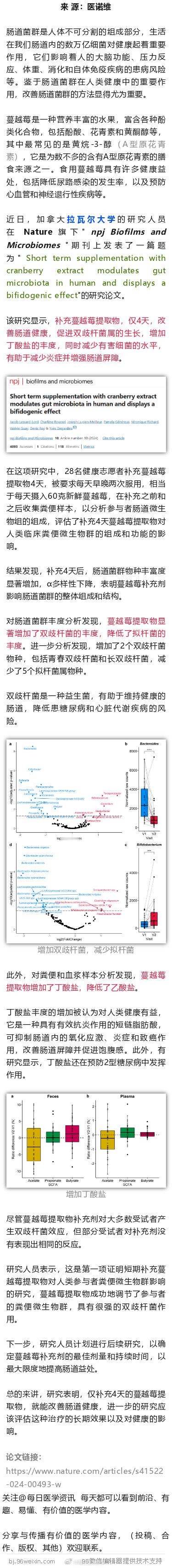 Nature子刊：这种水果，只需4天，改善肠道健康，有助于减少炎症并增强肠道屏障