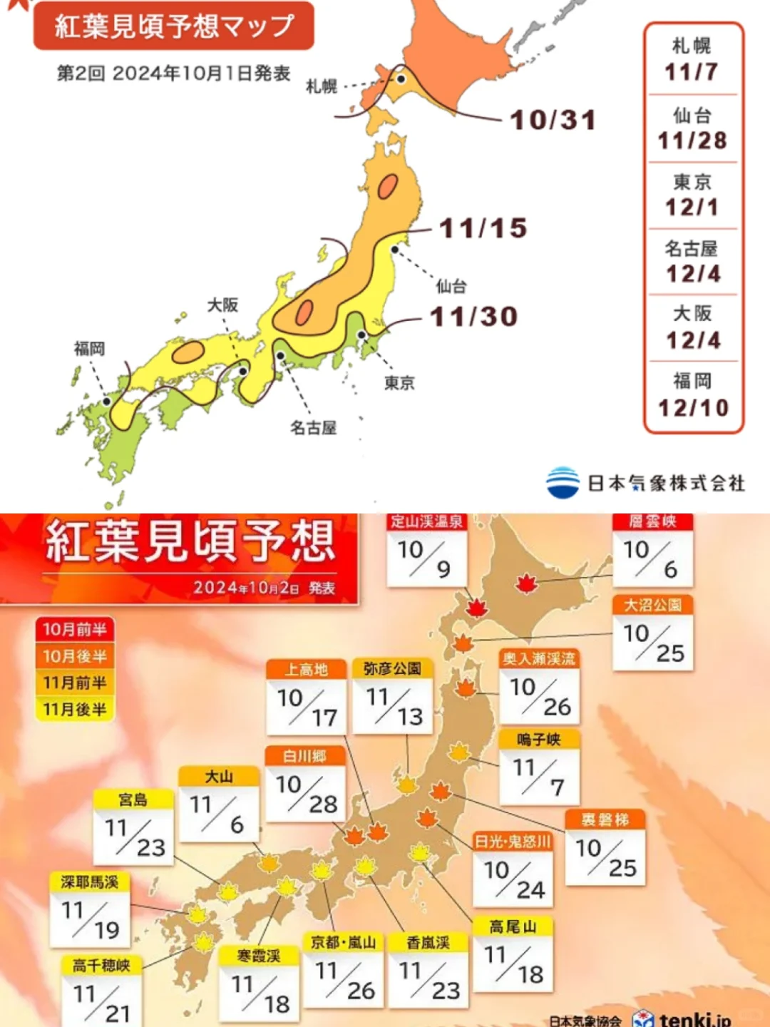 2024日韩最新赏枫指南🍁秋天一起去“追枫”