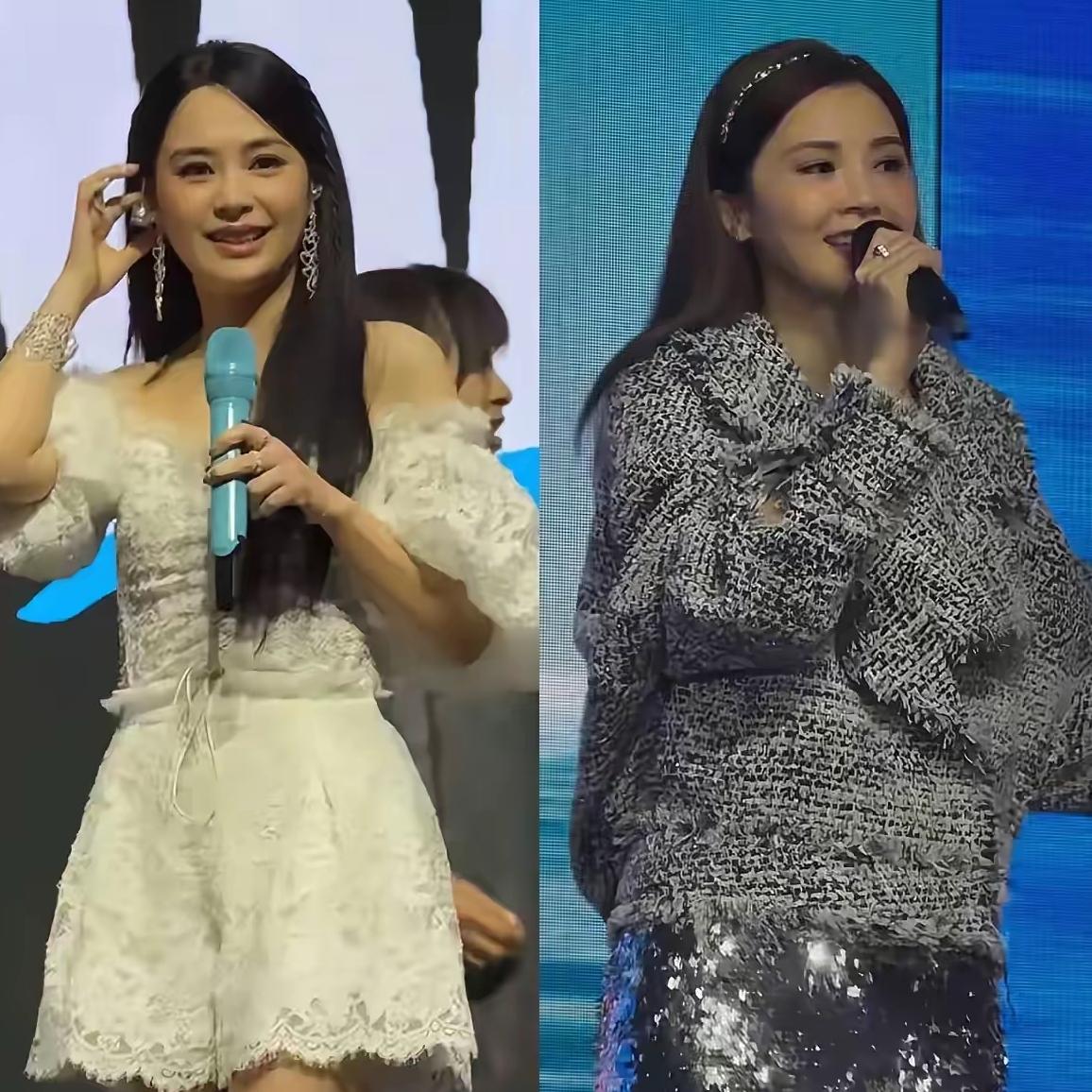 twins这俩姐妹花，
年轻的时候阿sa比阿娇路人缘好，
上了年纪之后，阿娇的神