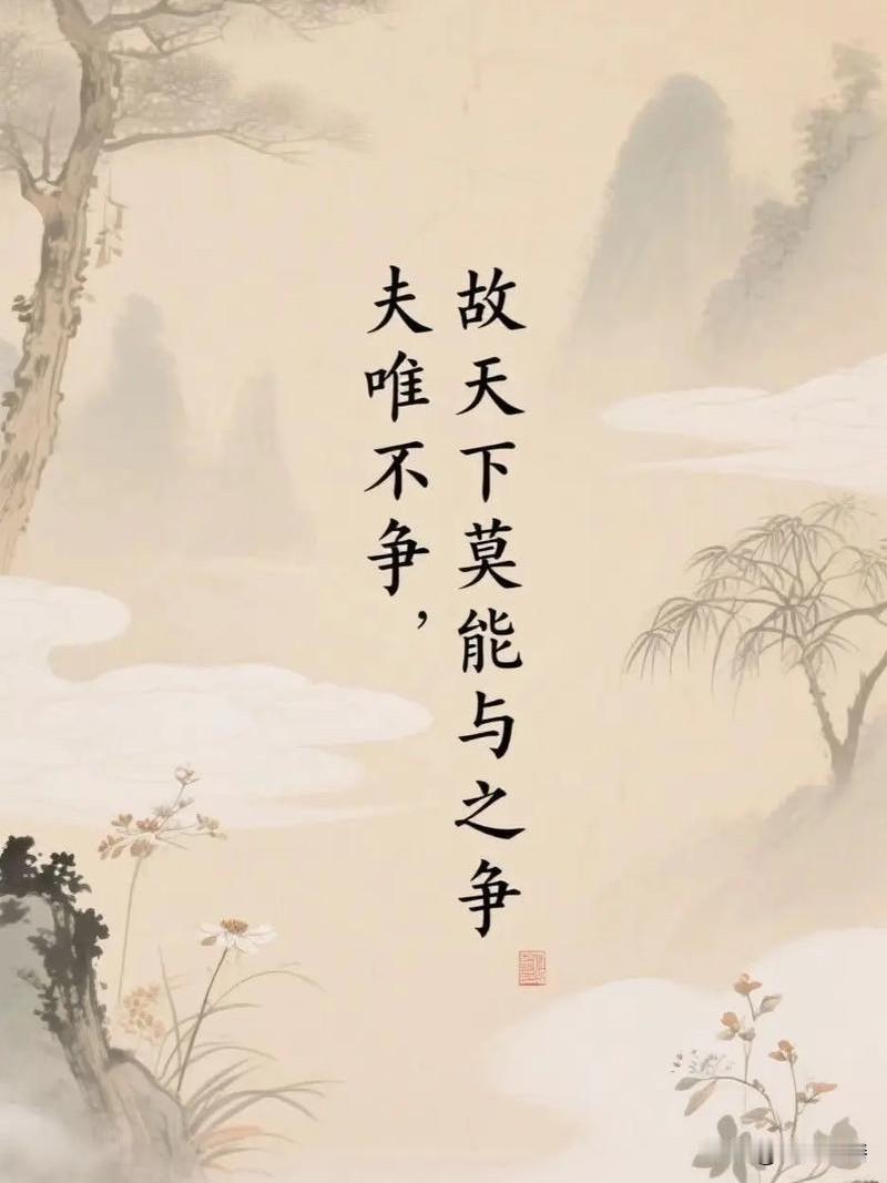 读懂《道德经》“夫唯不争，故天下莫能与之争” 的深意，方知不争从不是消极避世，而