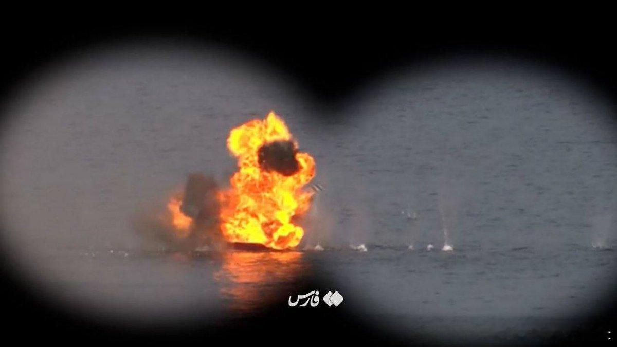 伊朗电视台消息，革命卫队海军第一阶段演习在三座岛屿动用了战略武器。参演无人机数量