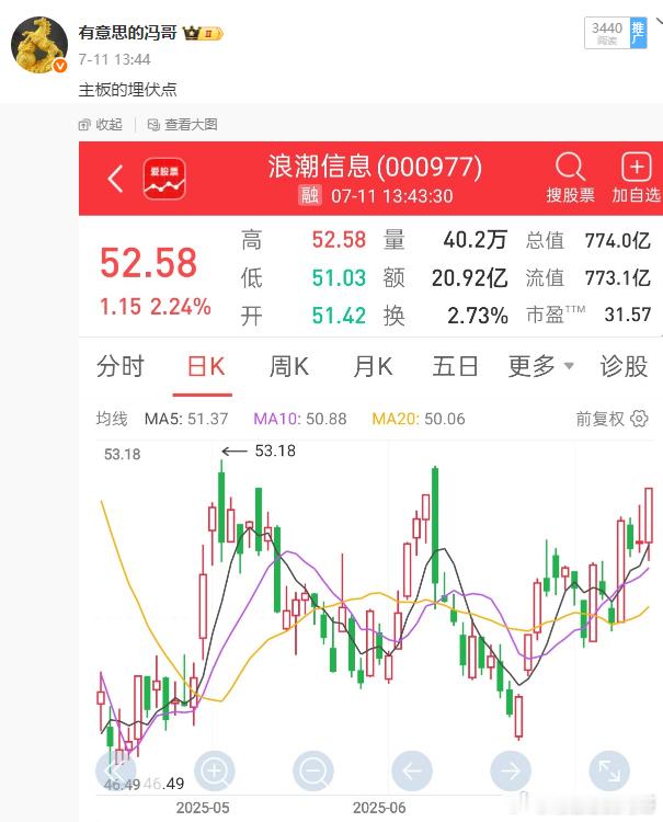 看图说话，低位狙击的浪潮信息也是开始吃肉了，现在的行情非常适合去低吸然后等待它的