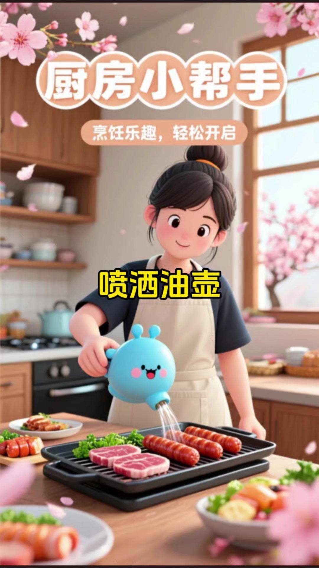 倒油喷油壶雾状喷油玻璃瓶，瓶口大不挂油，非常好用，厨房空气炸锅喷油瓶雾化