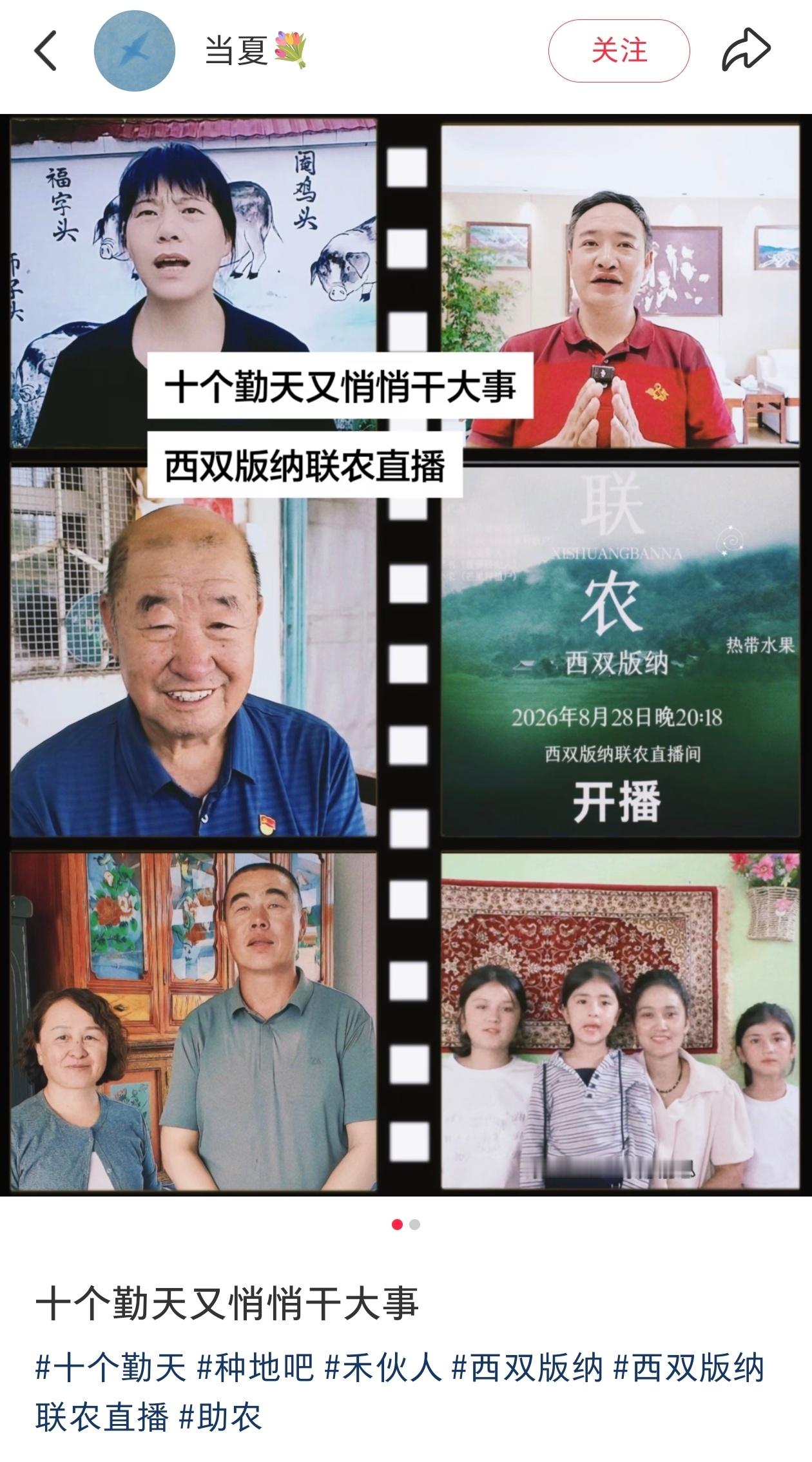 哇！之前说的助农直播间好像搭起来了，十个勤天又悄悄干大事[喵喵][打call]有