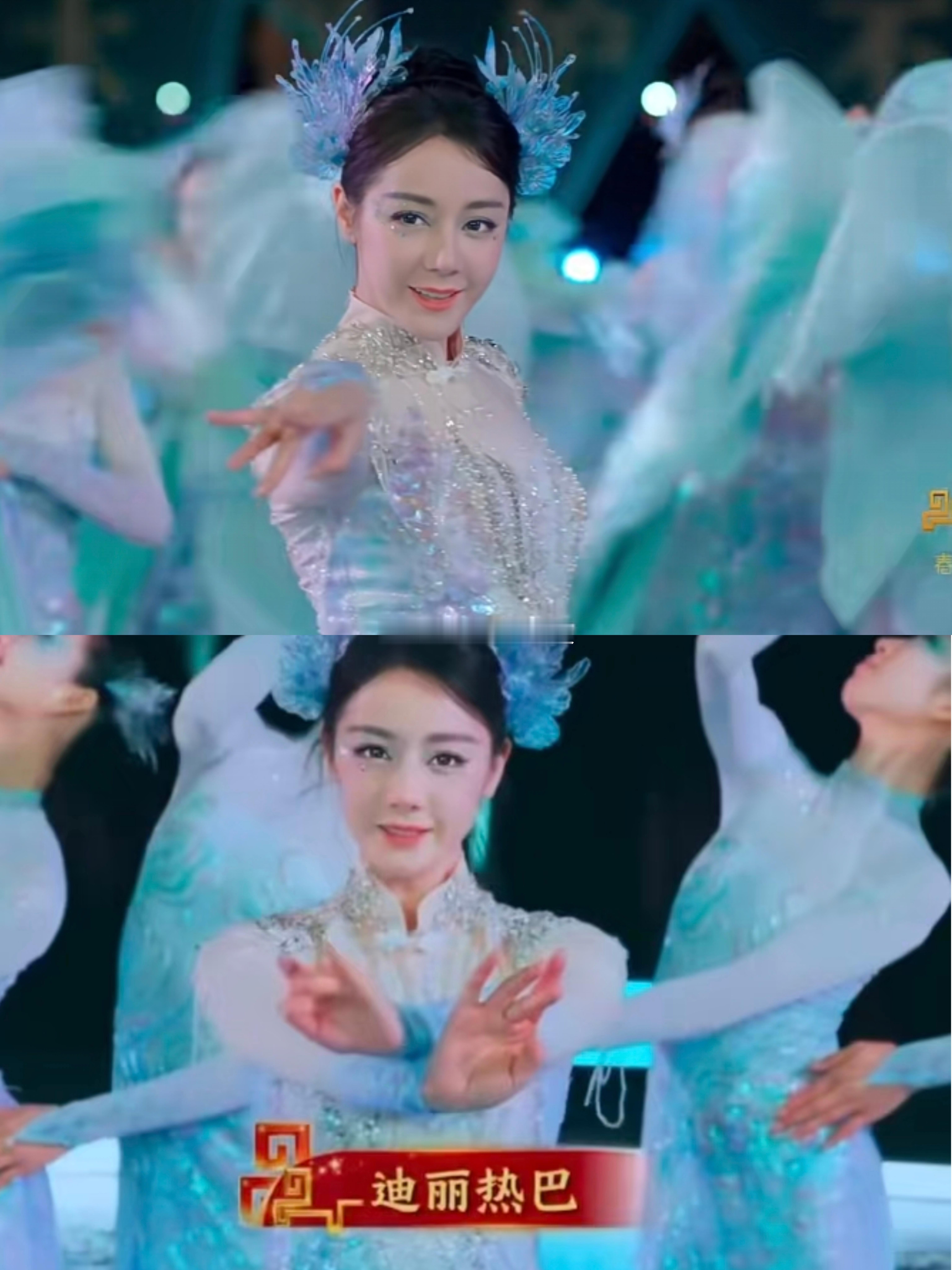 迪丽热巴春晚人鱼妆镜头，王亚飞应该会被狠狠审判了，但是俯拍镜头还是好看的。 