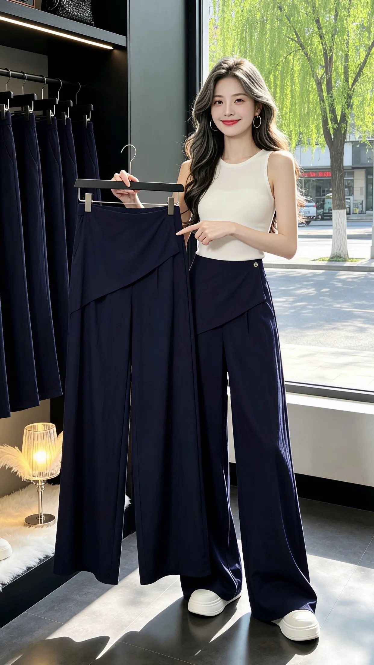 好看的裤子怎么会嫌多 一眼就爱上的神裤 穿出自己的风格 高腰垂感西装阔...