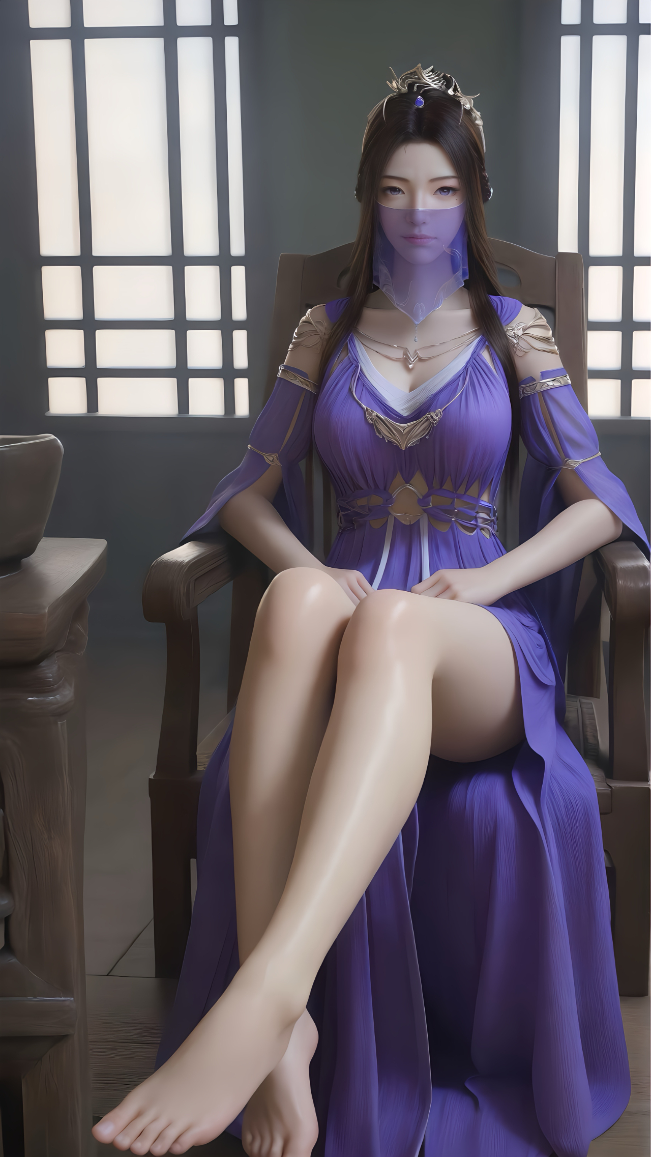 凡人修仙传  紫灵【精美壁纸】长大后最初的装扮，很有几分大小姐的气质！ ​​​