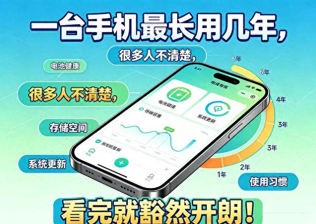 一台手机最长用几年，很多人不清楚，看完就豁然开朗！