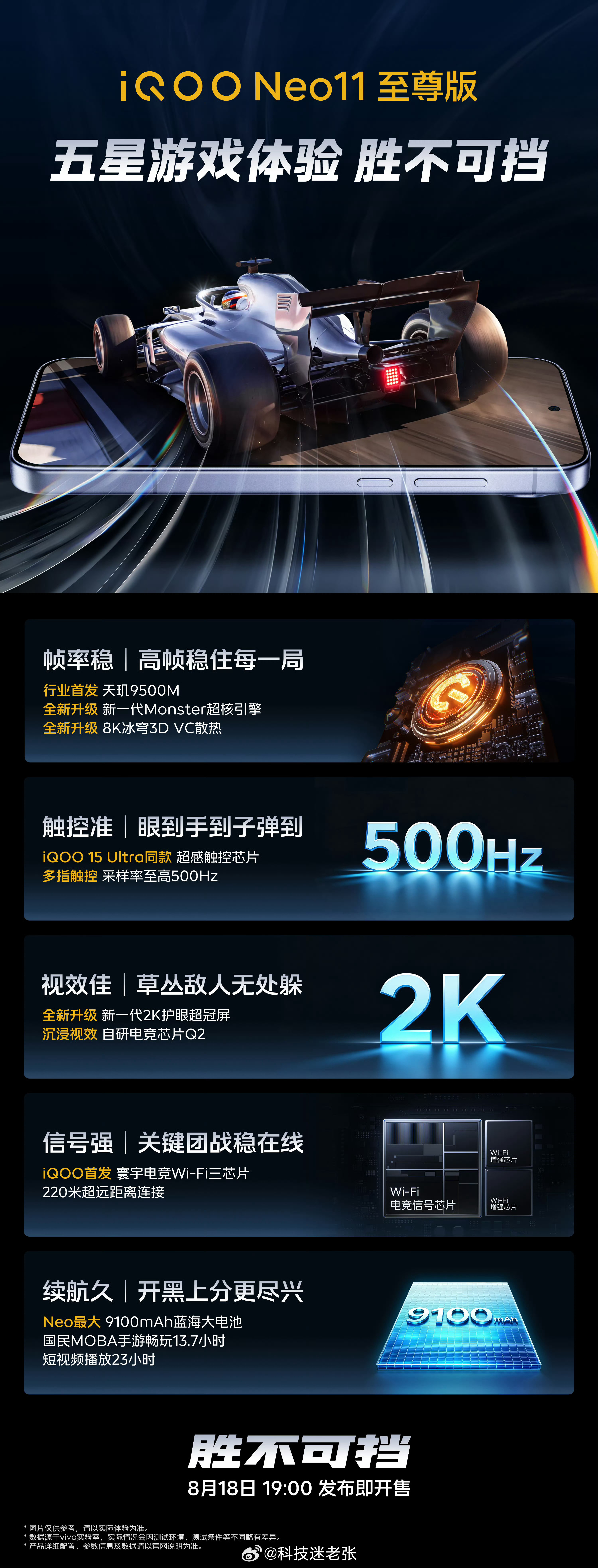 iQOO Neo11 至尊版①行业首发天玑9500M②触控准：Ultra同款触控