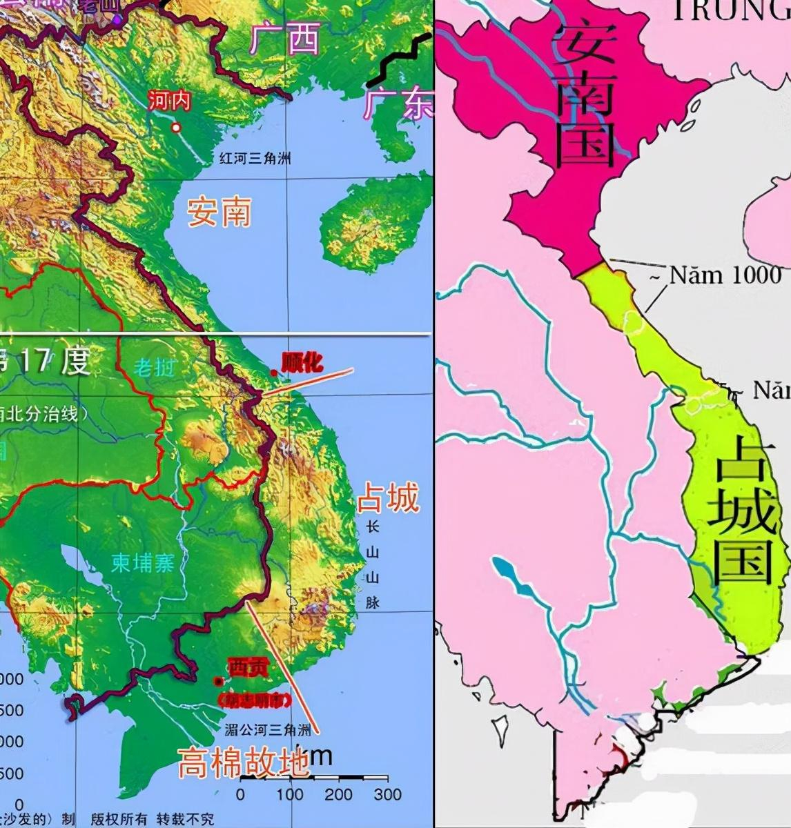 没有法国人，柬埔寨就被泰国和越南瓜分了。在法国人殖民中南半岛之前，越南灭占城，吞