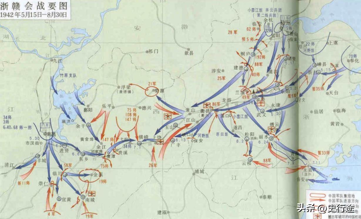 抗战时浙赣会战，机枪连连长李长清随部队开拔到蒲城至江山一座山上，他看到浙赣线日军