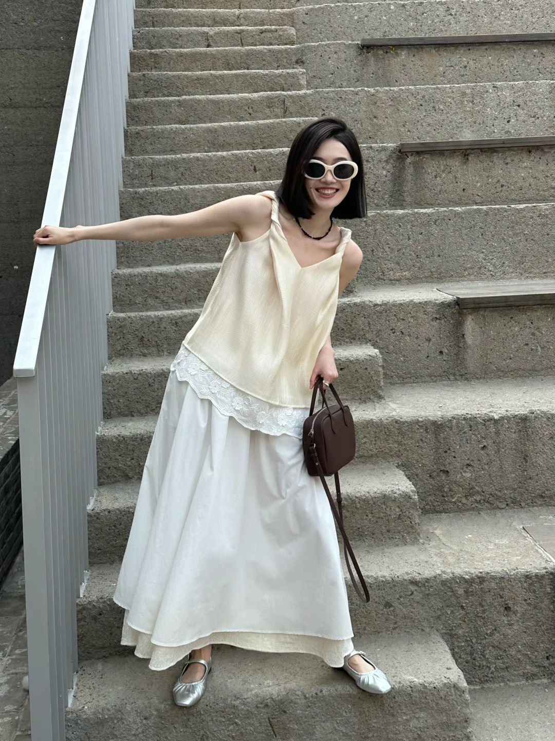 OOTD 起舞的小白裙