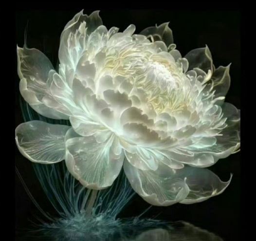 据说看见神奇花的人会幸运一整年 