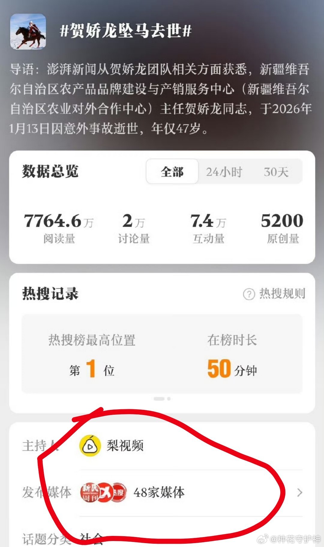 贺娇龙相册全是凌晨工作照片我。好吧！起源，澎湃新闻，说，去世！图1。进展，不实消