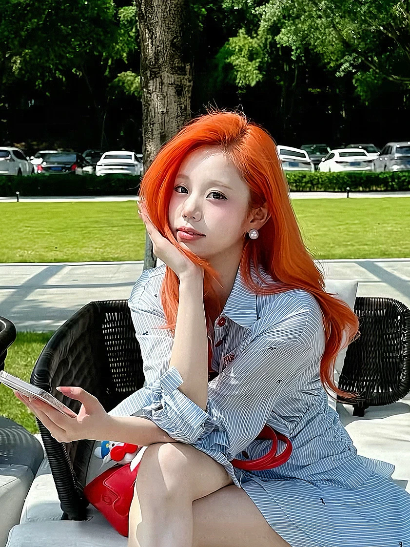 当i人尝试活人感橘发🍊…