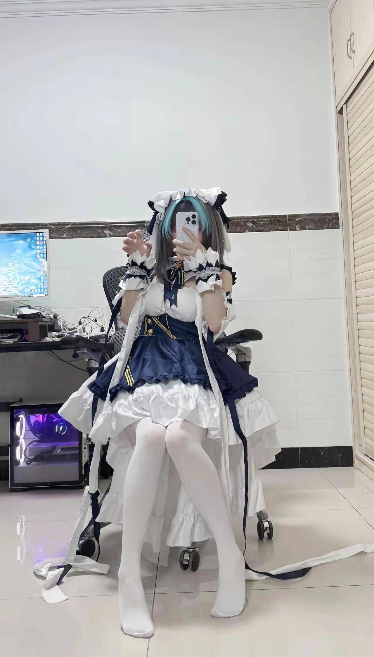 梦幻洛丽塔风，可爱少女心满满！💖👗👠白丝[话题]