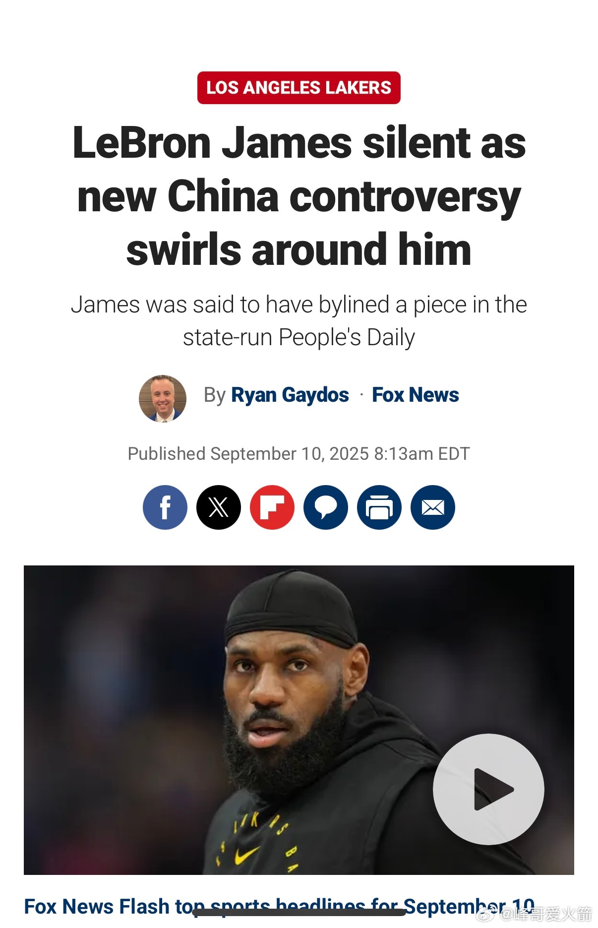 詹姆斯目前的影响力，他的任何公开举动都是背后的智囊团反复分析利弊的结果，这并不能