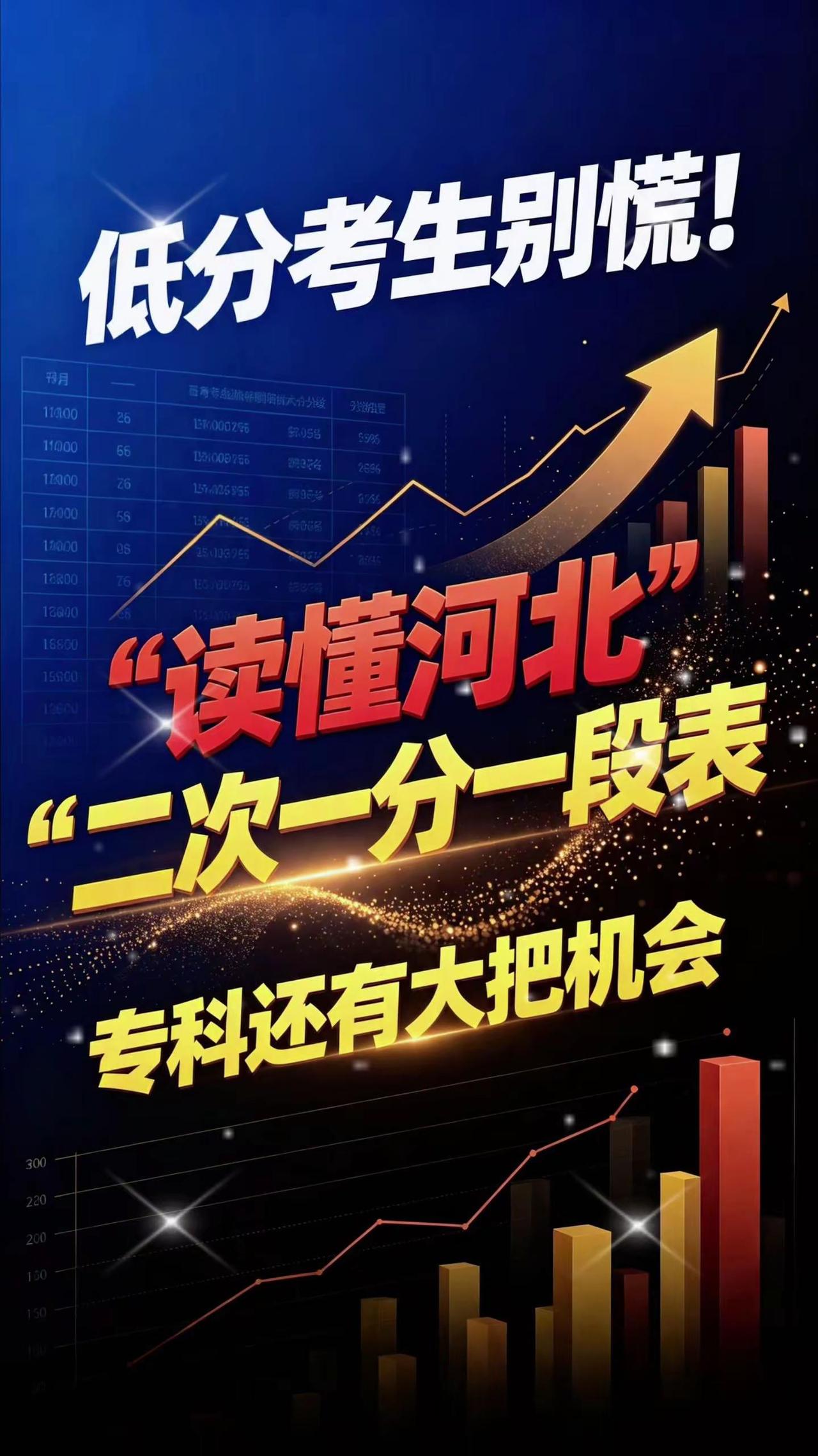 低分考生别慌！读懂河北“二表”，还有机会。低分考生别慌！读懂河北“二表”，专科还