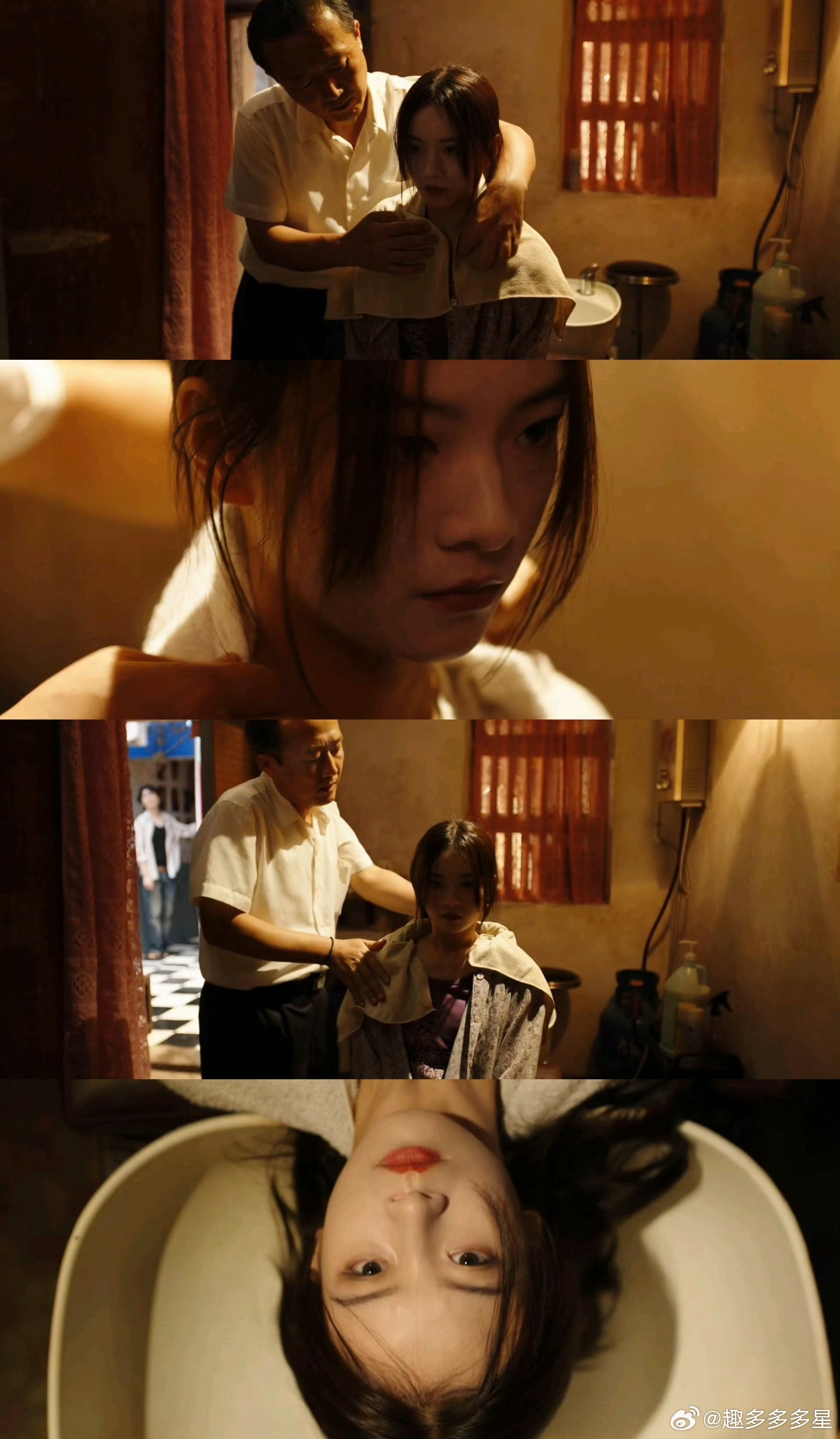 一个镜头拉满生理性恐惧电视剧命悬一生道哥这洗头服务也太硬核了吧😱 吴细妹只是想
