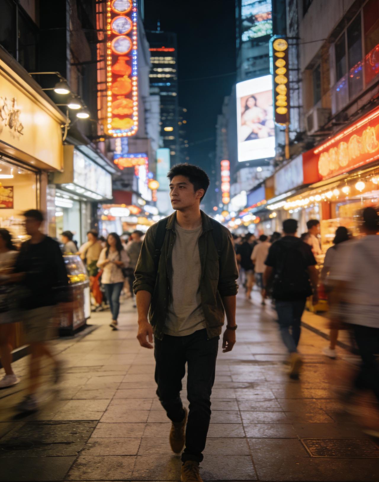 我喜欢走在无人认识我的繁华街道，独自哼着歌儿，享受这独属于我的闹市！

到处走走