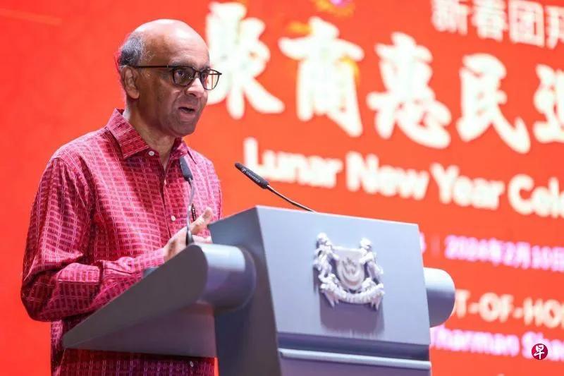 新加坡人很了解中国！今天是中国农历春节大年初一，新加坡总统尚达曼出席新加坡中华总