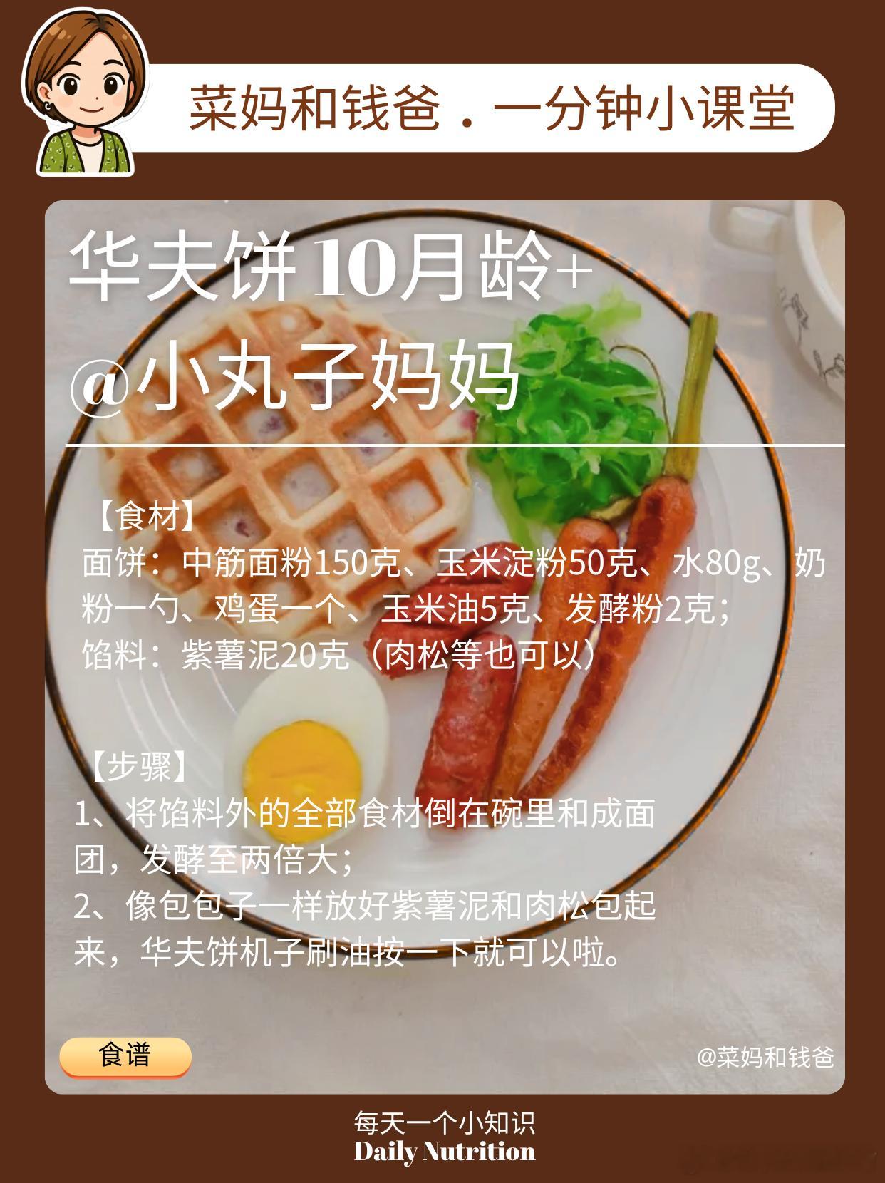 分享个早餐🍳华夫饼🧇 ​​​