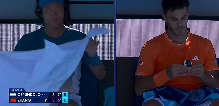 张之臻3-6/6-7/2-5塞伦多洛
似乎，真人留在澳网2026的时间已经不多了