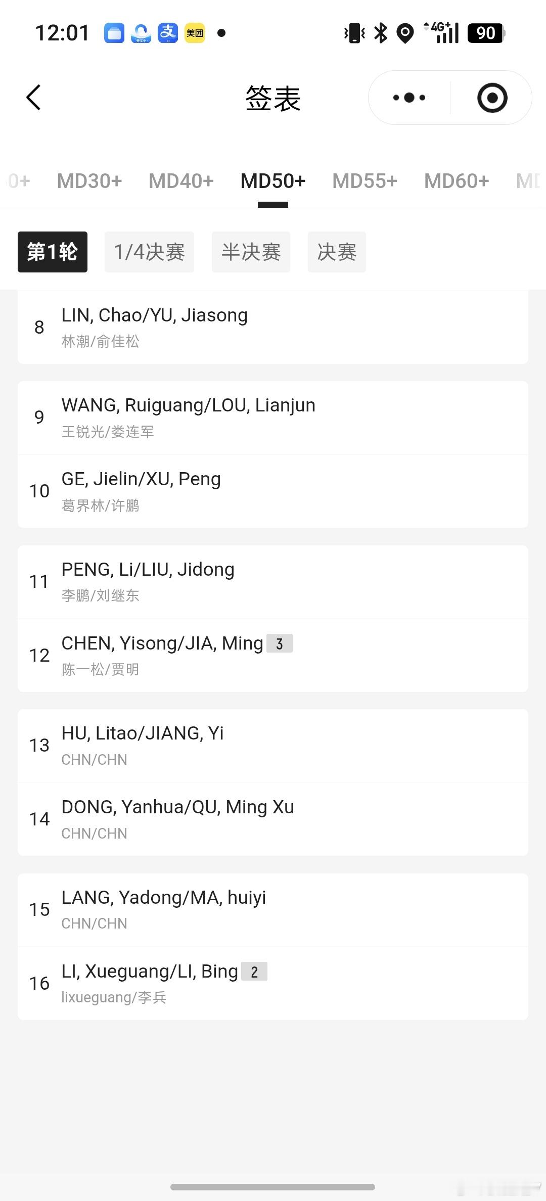 中午好！昨晚又没忍住，被临时叫去长安俱乐部打了个双打局，早上起来大腿肌肉有点儿紧