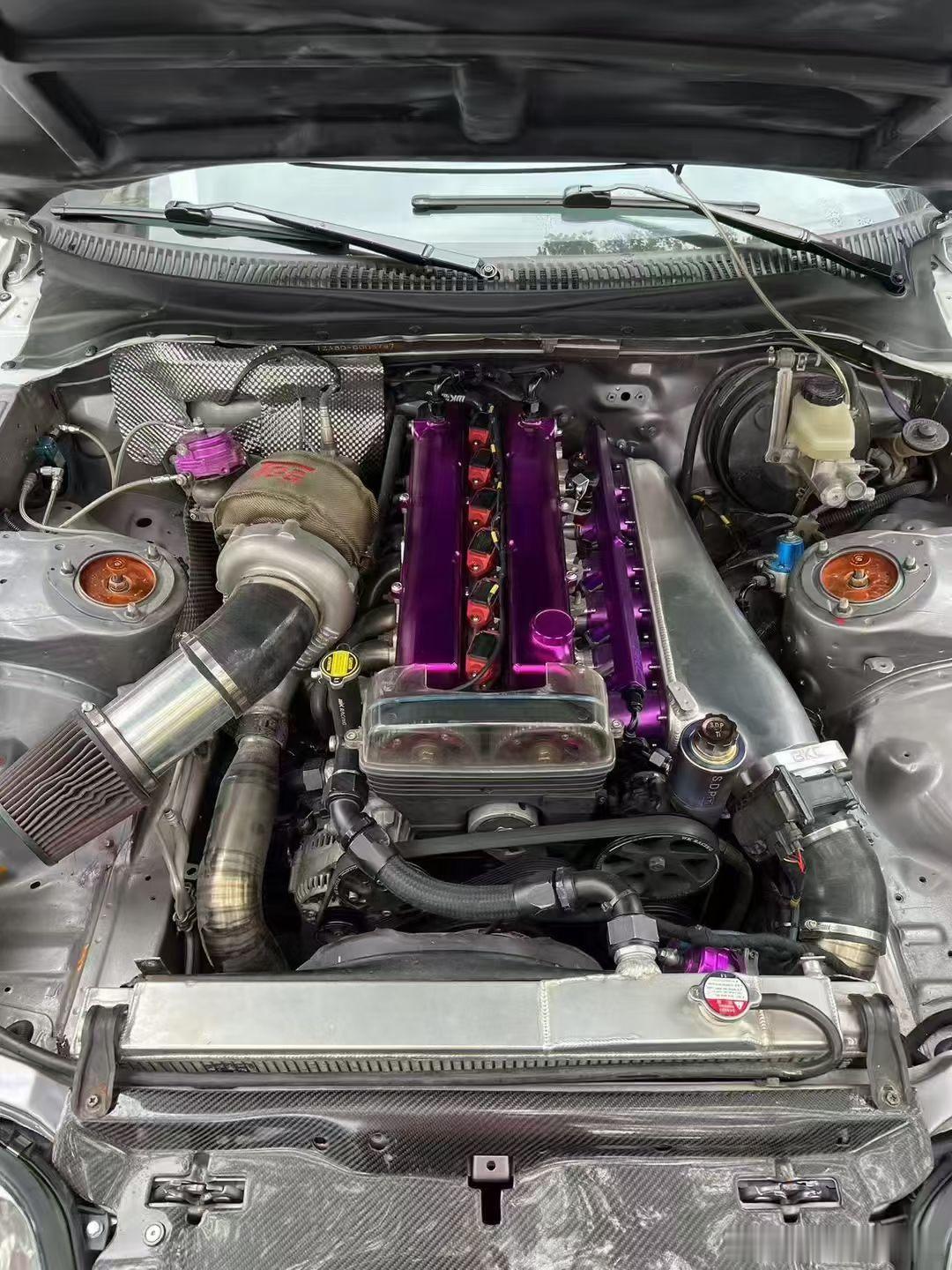 丰田牛魔王A80-Supra ，94年手波2JZ 3.0T大波箱。带改件！全部正