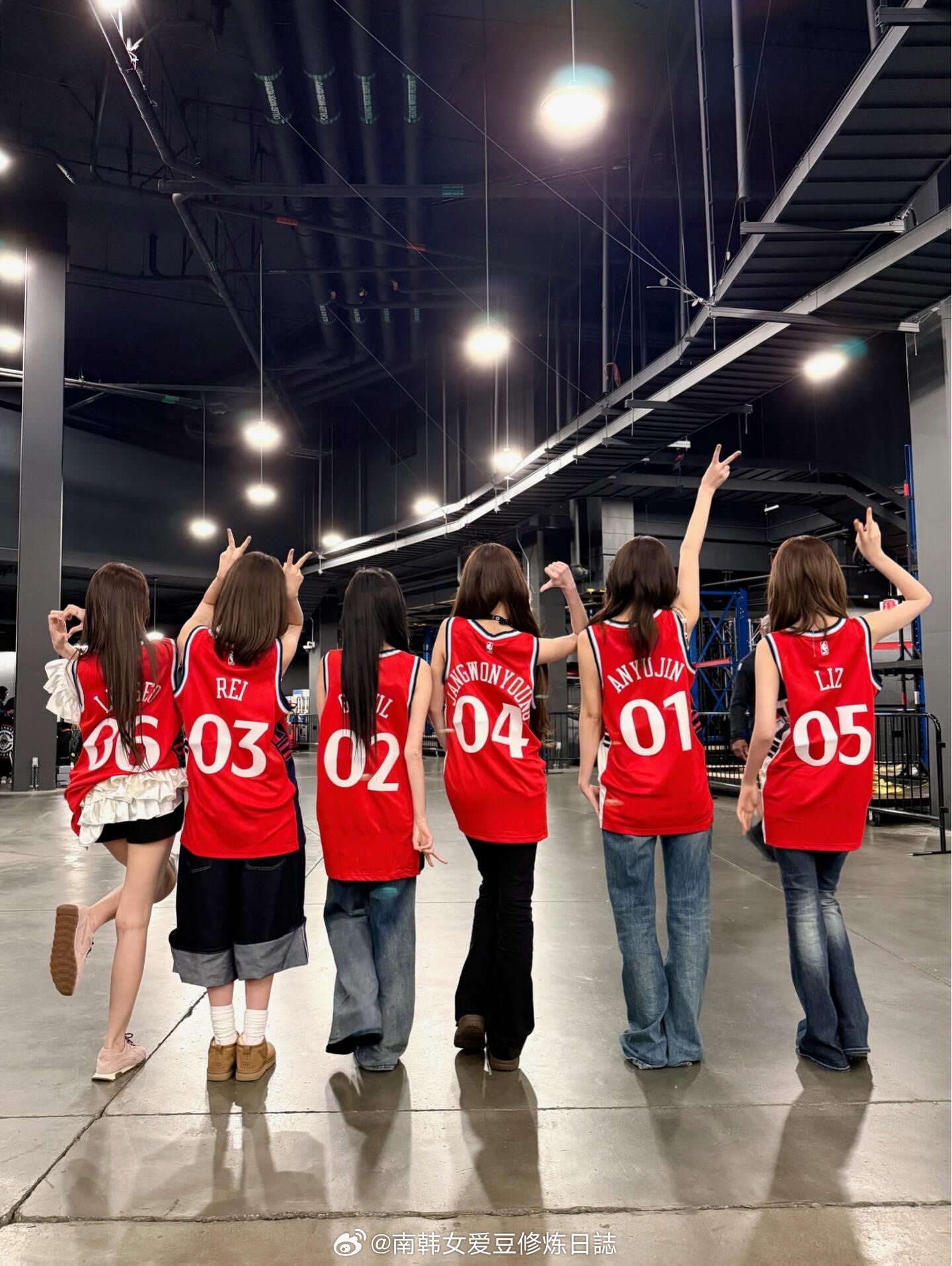 ive女团今日现场观看快船比赛 