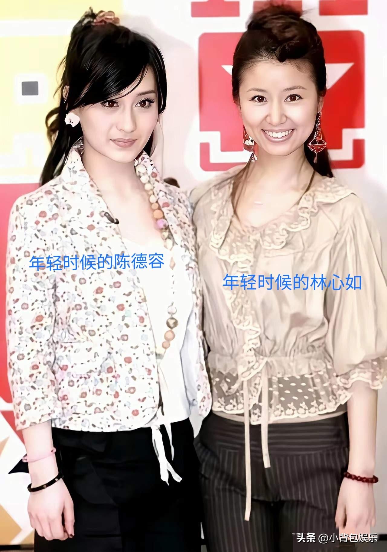 年轻时候的陈德容，
年轻时候的林心如，
年轻时候的赵雅芝，
就是不知道旁边的是谁