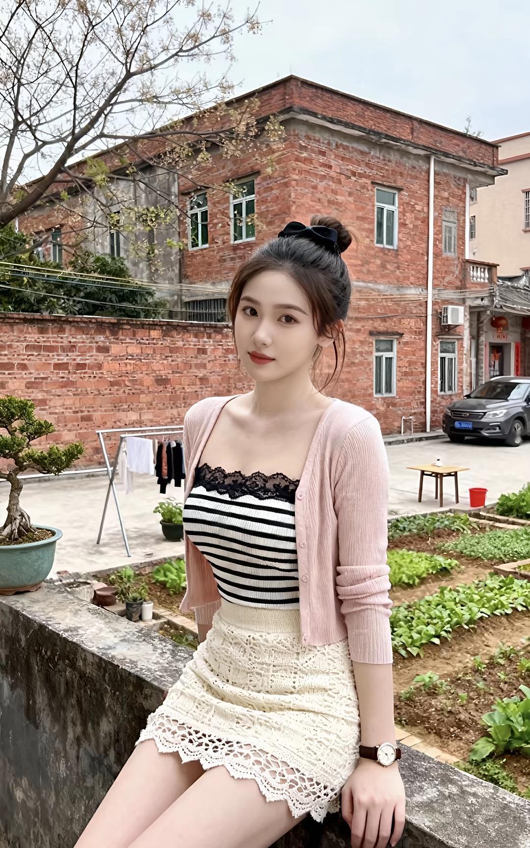 砖墙上的风裹着泥土的软，慢悠悠地漫过院角的篱笆，我踩着被阳光晒暖的石板路，在石沿