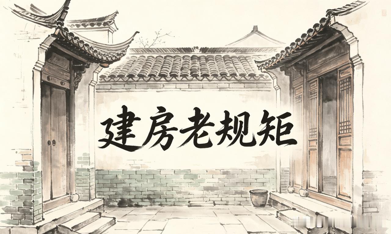 建房老规矩

1.一家不开二门
2.厕所不在东
3.厨房不烧西
4.院水不直流
