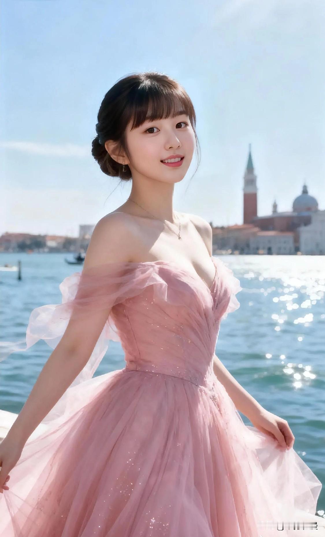 梦幻的粉色裙摆，于威尼斯水城邂逅浪漫时光💖✨
女孩最喜欢的穿搭是什么 分享一下