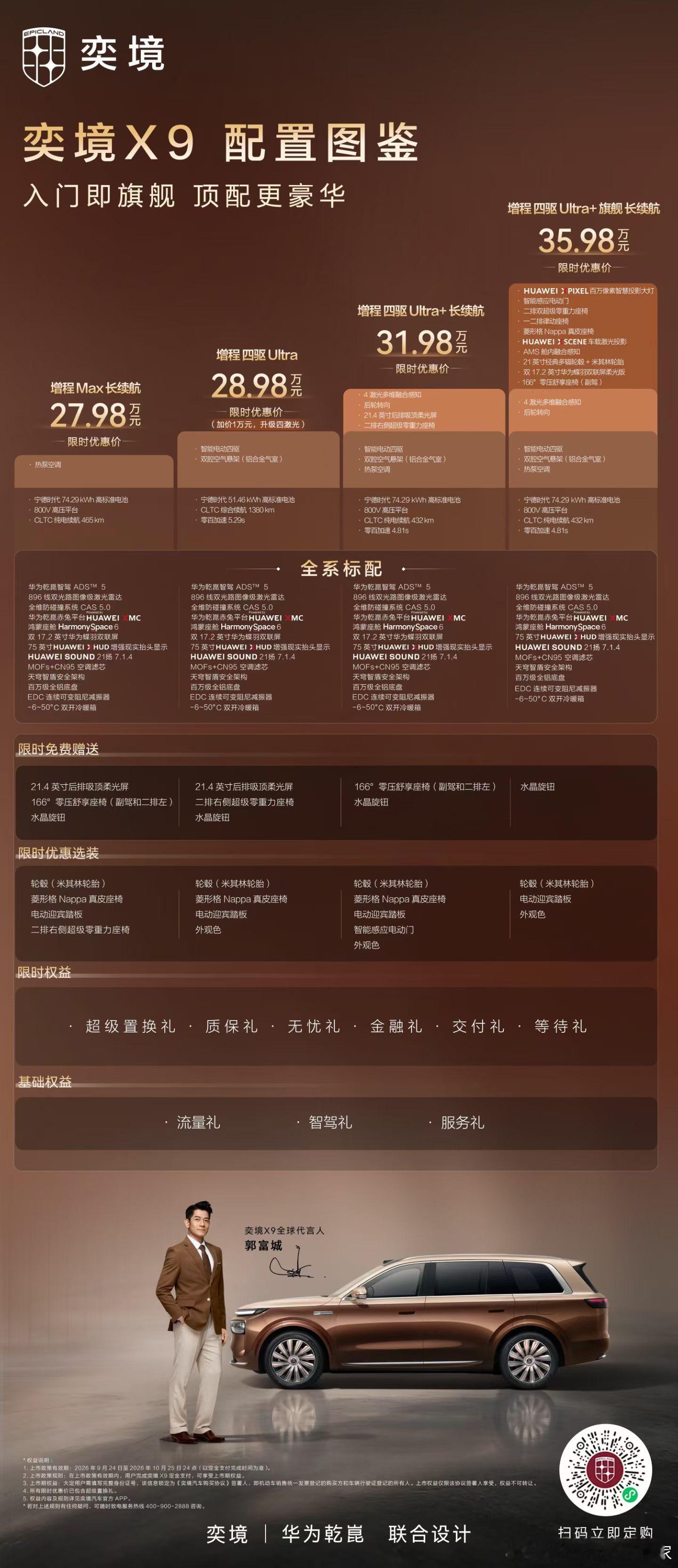 奕境X9配置，价格，权益包奕境x9 ​​​